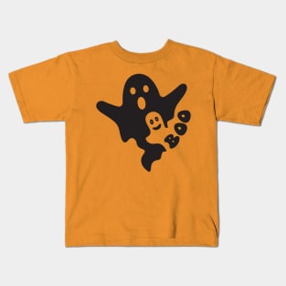 Boo Ghost Funny  Scary Halloween Kids T-Shirt